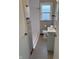 Classic bathroom features tiled walls and floors, updated vanity, and shower at , Beech Grove, IN 46107