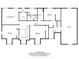 Second floor layout featuring primary bedroom, bedrooms, bathrooms, an office and attic access at 3295 Allison Ct, Carmel, IN 46033