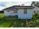 Backyard featuring a lush green lawn, and a chain link fence at 341 Barton Ave, Indianapolis, IN 46241