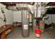 Basement with water heater at 341 Barton Ave, Indianapolis, IN 46241