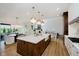 Beautiful kitchen featuring a large center island, and open-concept design at 3713 Cherwell Dr, Zionsville, IN 46077