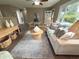 Well-lit living room with ample seating, stylish decor, and a view of the entryway at 5348 Crittenden Ave, Indianapolis, IN 46220