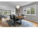 Dining area featuring a wooden table and chairs, with lots of natural light at 5543 N Pennsylvania N St, Indianapolis, IN 46220
