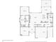Detailed first floor plan showing the layout of the bedrooms, kitchen, living room, and garage at 5572 Harness Dr, Greenwood, IN 46143