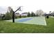 Community basketball court with painted lines, hoops, and a well-maintained grassy area at 589 Viking Warrior Blvd, Westfield, IN 46074