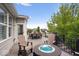Cozy deck featuring outdoor seating, a fire pit, and a view of the surrounding neighborhood at 589 Viking Warrior Blvd, Westfield, IN 46074