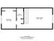 Upper floor floorplan displaying the dimensions of the bedroom, bathroom, and Gathering room at 589 Viking Warrior Blvd, Westfield, IN 46074