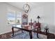 Bright home office with a large window, hardwood floors, and elegant decor at 589 Viking Warrior Blvd, Westfield, IN 46074