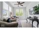 Bright sun room with a door to the exterior and a tile floor, perfect for relaxing and enjoying the view at 589 Viking Warrior Blvd, Westfield, IN 46074