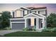 Charming two-story home boasts a landscaped yard and a modern gray exterior at 6849 Seabiscuit Rd, Whitestown, IN 46075
