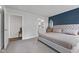 Comfortable main bedroom with ensuite bathroom at 7051 E Bean Blossom Dr, Camby, IN 46113