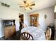 Cozy dining room featuring classic wooden furniture and modern flooring at 7445 Melanie Ln, Indianapolis, IN 46217
