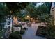 Beautiful backyard with patio, fireplace, grill, and lake view at 8301 Reef Ct, Indianapolis, IN 46236