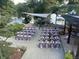 Outdoor event with seating for a wedding at 8301 Reef Ct, Indianapolis, IN 46236