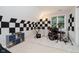 Finished room featuring musical instruments, sound dampening panels, and neutral carpet at 8301 Reef Ct, Indianapolis, IN 46236