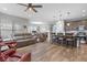 Open-concept living space with modern furnishings and an inviting atmosphere at 104 Perlican Dr, Cicero, IN 46034