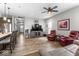 Open-concept living space with modern furnishings and an inviting atmosphere at 104 Perlican Dr, Cicero, IN 46034