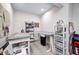 Bright craft room in the basement featuring neutral paint and carpet at 10479 Dusty Rose Dr, Zionsville, IN 46077