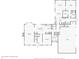 Detailed floor plan showcasing the layout of the home, including the living spaces, bedrooms, and garage at 1121 N Cambridge Ct, Greenfield, IN 46140
