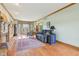 Inviting living room with hardwood floors, a comfortable sofa, and a cozy atmosphere for relaxation at 1121 N Cambridge Ct, Greenfield, IN 46140