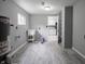 Unfinished basement space offers a utility sink, water heater and lots of potential at 1141 Temperance Ave, Indianapolis, IN 46203