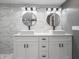 Bright bathroom featuring a double vanity, vessel sinks, and modern lighting fixtures at 1141 Temperance Ave, Indianapolis, IN 46203