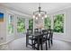 Charming dining room with bay windows providing abundant natural light at 11956 Glen Cove Dr, Indianapolis, IN 46236