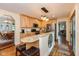 Modern kitchen featuring light wood cabinets, granite countertops, and stainless steel appliances at 126 N Darlington St, Jamestown, IN 46147