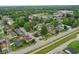 Scenic aerial view of a residential area with tree-lined streets and well-maintained properties at 1331 S 9Th St, Noblesville, IN 46060