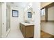 Bathroom features double vanity, walk-in shower and natural light at 1822 Central Ave, Indianapolis, IN 46202