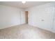 Spacious bedroom includes neutral carpet, closet, and access to other rooms in the house at 22620 Lamong Rd, Sheridan, IN 46069