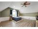 Bedroom featuring an arched window and hardwood floors at 2708 N 400 E, Greenfield, IN 46140