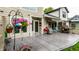 Back yard features wood deck, privacy fence and lawn with flower features and beautiful view at 2949 River Bay N Dr, Indianapolis, IN 46240