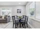 Well-lit dining area with a modern table, stylish chairs, and contemporary decor at 3334 N Chester Ave, Indianapolis, IN 46218
