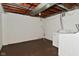 Unfinished laundry room with exposed ceiling and washer/dryer hookups at 3668 Chatsbee Ct, Indianapolis, IN 46224