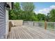 Outdoor deck with lovely trees in the background at 3713 W 98Th St, Carmel, IN 46032