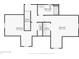 Second floor plan featuring two large bedrooms, stairs (down) and a shared bathroom with a tub at 3713 W 98Th St, Carmel, IN 46032