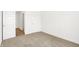 Bedroom with carpet and view into hall at 4390 Red Pine Dr, Bargersville, IN 46106