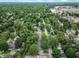 Aerial shot of a residential neighborhood with a dense tree canopy in an established community at 4926 Crittenden Ave, Indianapolis, IN 46205