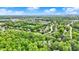 Lush green aerial view of a suburban neighborhood with houses, trees, and a blue sky at 5268 Woodfield Dr N, Carmel, IN 46033