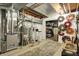 Utility area of basement with a water heater, decorations and some storage space at 5268 Woodfield Dr N, Carmel, IN 46033
