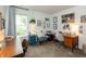 Bright office space with two desks, natural light, and stylish accents creating a productive environment at 527 Macintosh Ln, Danville, IN 46122
