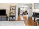 Open-concept living area seamlessly connects the living room with adjacent dining area, perfect for entertaining and daily living at 5342 Central Ave, Indianapolis, IN 46220