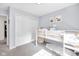 Comfortable bedroom features a cozy loft bed and closet at 5506 Kessler Blvd N Dr, Indianapolis, IN 46228