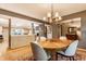 Open-concept dining area showing seamless integration with other living spaces at 6455 N Olney St, Indianapolis, IN 46220