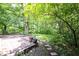Picturesque backyard with brick patio, stepping stone path, and ample space for outdoor enjoyment and relaxation at 7115 Fremont Ct, Indianapolis, IN 46256