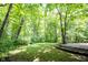 Beautiful backyard with lush greenery and mature trees creating a peaceful outdoor retreat at 7115 Fremont Ct, Indianapolis, IN 46256