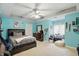 A cozy bedroom showcasing natural light and a comfortable area at 7138 Nile Ridge Ct, Indianapolis, IN 46236