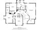 Detailed floor plan showcasing the layout of the home's upper floor, including the bedrooms and bathrooms at 7138 Nile Ridge Ct, Indianapolis, IN 46236