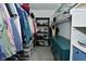 Walk-in closet with shelving and hanging storage at 7529 Oceanline Dr, Indianapolis, IN 46214